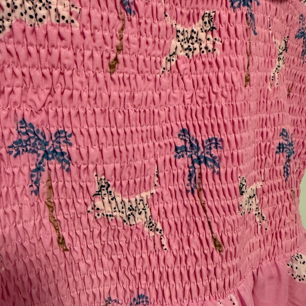 Pink Ruffled Women's Top - Picture 4 of 5